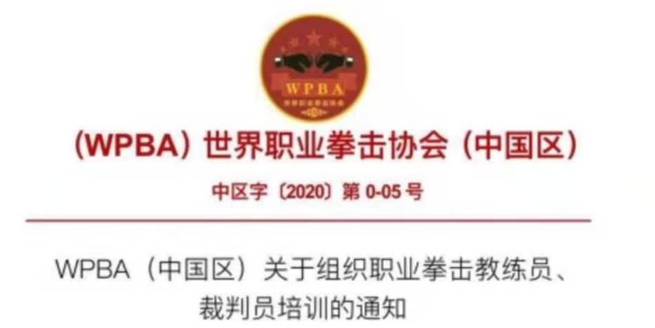 速來報名！WPBA（中國區(qū)）職業(yè)拳擊教練員、裁判員培訓19日定安開班