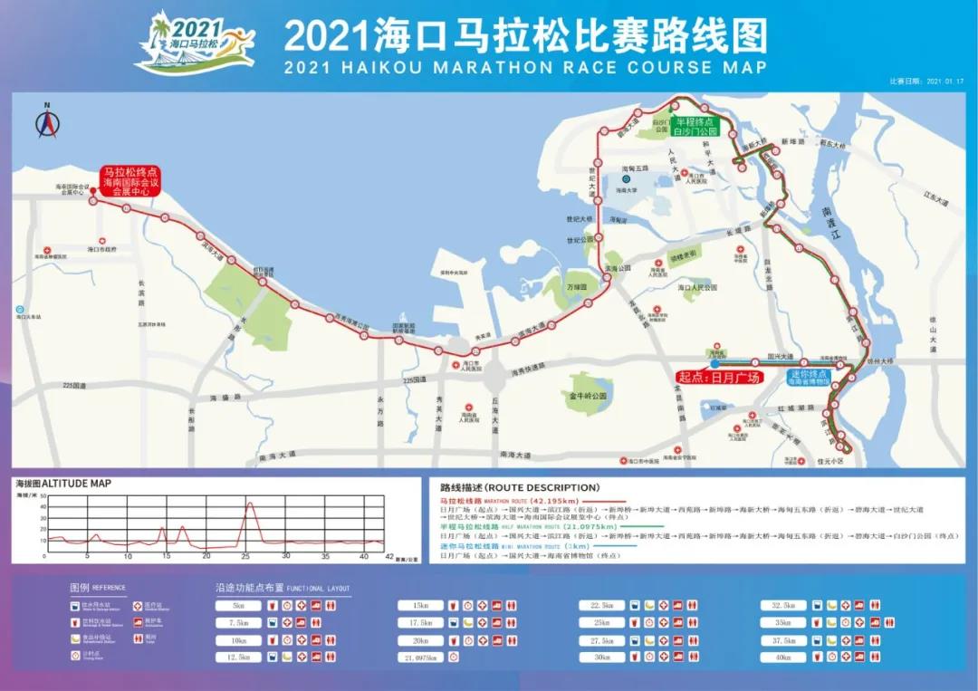 2021海口馬拉松賽路線圖公布！快看是否經(jīng)過(guò)你家→