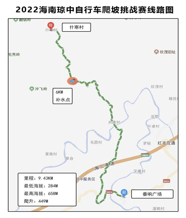 2022海南瓊中什寒自行車爬坡挑戰(zhàn)賽開啟報(bào)名